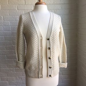 Cream knit cardigan